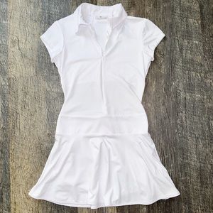 OLAYA SPORT white mesh back Reflect Golf mini athletic dress XS